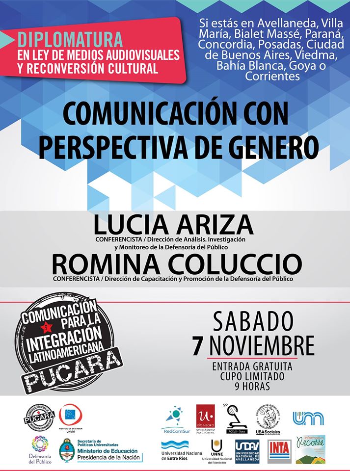 Conferencia a cargo de Lucia Ariza y Romina Coluccio